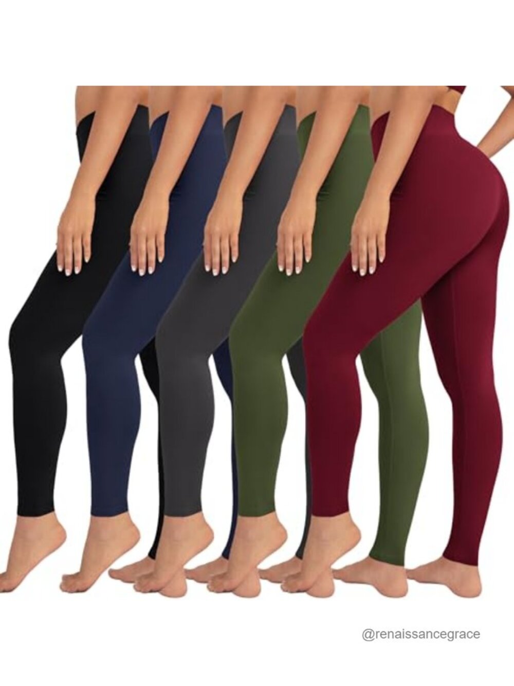 Women's High Waisted Buttery Soft Full Length Leggings Tummy Control Yoga